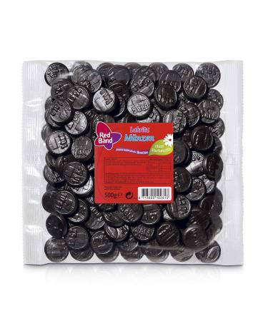 Red Band Liquorice Coins Bag Liquorice 500 grams