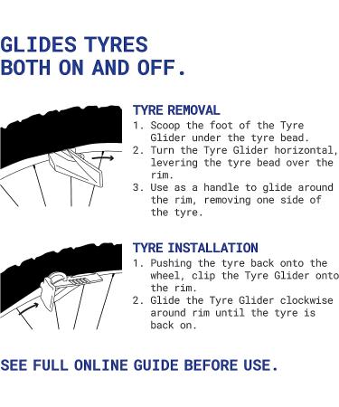 Rehook Tyre Glider - Portable Bicycle Tyre Replacement & Bike Tire Remover Tool - Buy Online on GoSupps.com