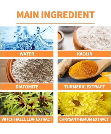  Dous Pore Cleanser | 1.35 Oz Turmeric Clay Vitamin C Remover Mask Soothing Skin Facial Mask for Women and Men to Remove Blackheads Soft Skin - Buy Online on GoSupps.com