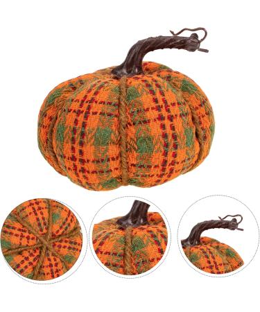 OUNONA Thanksgiving Pumpkin Decor Ornament Pumpkin Pin Cushions Fabric Photo Prop Fake Pumpkin Household Colorful 15x15cm - Buy Online on GoSupps.com