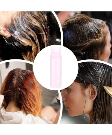 Bouteille d'applicateur de de cheveux | Bout eille de pulv risation avec peigne pour les huiles et s rums | Bou teille professionnelle avec peigne pour un traitement direct du cuir chevelu p Pink - Buy Online on GoSupps.com