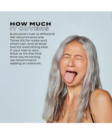 BLEACH LONDON Lavender Grey Kit - Vegan Cruelty-Free Hair Color for Blonde & Post-Bleached Hair - Buy Online on GoSupps.com