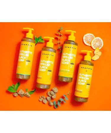 Alaffia Wild Lavender African Black Soap - 16 Fl Oz - All-in-One Body Wash, Face Wash, Shampoo & Shaving Soap with Fair Trade Shea Butter - Authentic Skin Care - Buy Online on GoSupps.com