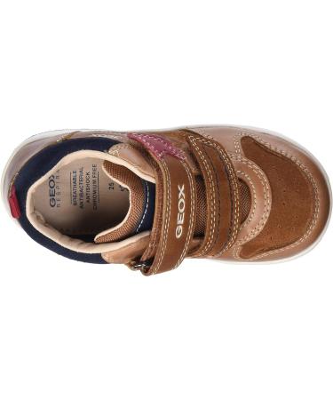 Geox Baby Girls B New Flick F Trainers 4.5 UK Child - Lt Brown Navy - Buy Online on GoSupps.com