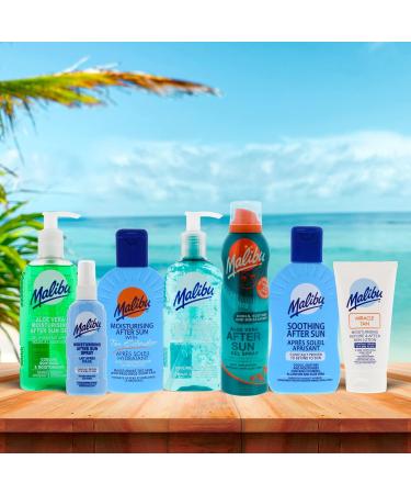 Malibu Sun Soothing After Sun Gel Spray 175ml - Moisturizing and Cooling Formula - Buy Online on GoSupps.com