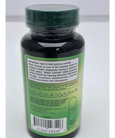 Rexall Black Cohosh 540mg - 50 Ct | Menopause Support Supplement - Buy Online on GoSupps.com