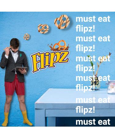Flipz Cookies & Cream Coated Pretzels Perfect Snacks for Sharing 90g Pack of 4 - Buy Online on GoSupps.com