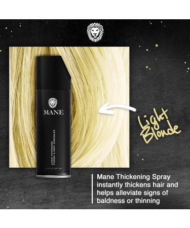 MANE Hair Thickening Spray & Root Touch Up Seal & Control Combo Pack Instantly Thicker Hair for Men & Women Fill in Hairlines and Hide Thinning and Fine Patches - Light Blond 12 Colors (6.76 oz) - Buy Online on GoSupps.com