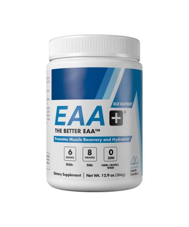 Modern's EAA+ | Essential Amino Acid Powder Blue Raspberry | Post Workout Muscle Recovery & Hydration Drink | 8g EAAs, 6g BCAAs, Sugar Free, for Men & Women | 30 Servings Blue Raspberry 12.9 Ounce (Pack of 1)
