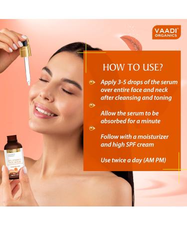 Vitamin C Face Serum (20%) with Mandarin & Kakadu Plum - Brightening 30 ml | Anti-Aging Skincare - Buy Online on GoSupps.com