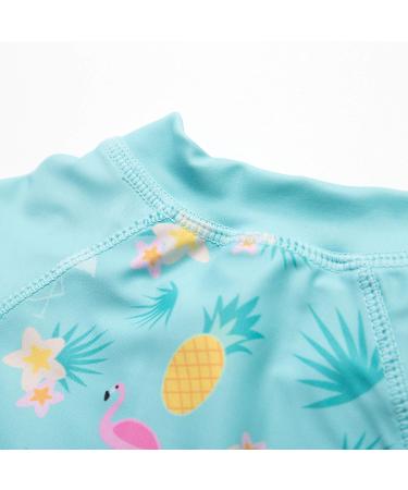 Bonverano Baby Girls Swimsuit | Long Sleeve One Piece Bathing Suit | UPF 50+ Sun Protection | Pineapple Design | 18-24 Months - Buy Online on GoSupps.com