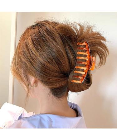6 Pack Large Clear Leopard Black Brown Octopus Hair Claw Clips for Women - Fancy Hair Accessories - Buy Online on GoSupps.com