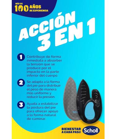 Scholl In-Balance Insoles for Heel & Ankle Pain Relief - Plantar Fasciitis Support - Size 37-39.5 (2 Pairs) - Buy Online on GoSupps.com