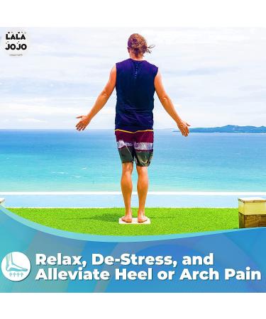 Hand Crafted Foot Massager and Reflexology Tool for Pain Relief - Acupressure Foot Mat with Chart for Stress Reduction and Plantar Fasciitis Relief - Buy Online on GoSupps.com