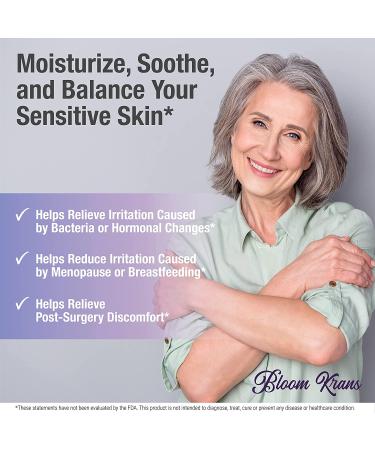 Organic Vulva Cream for Feminine Care & Health - Bloom Krans Vulva Harmony Moisturizer - 2.25 oz (Estrogen-Free, Dye-Free, Fragrance-Free, Steroid-Free) - Buy Online on GoSupps.com