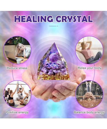Obidodi Crystal Pyramid Moonstone Energy Tower - Amethyst Lotus Chakra Jewelry for Healing & Meditation - Buy Online on GoSupps.com