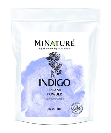 Natural Indigo Powder - 114g ( 4 oz) -Indigofera Tinctoria, Rajasthani Indigo Powder for hair dye, Natural hair color by mi nature