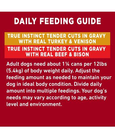 Purina ONE Tender Cuts True Instinct Wet Dog Food in Gravy Variety Pack 2 Flavours - 368 g Can (6 Pack) Pet Food - Buy Online on GoSupps.com