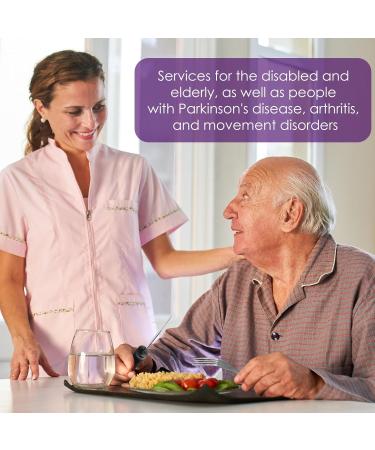 Black Easy Grip Cutlery Set - Disability Aid for Arthritis & Parkinson's | Fork Knife & Spoon - Ideal for Seniors - Buy Online on GoSupps.com