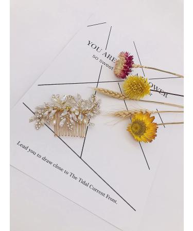 FaFaVila Rhinestone Crystal Wedding Hair Comb - Vintage Bridal Hair Clip for Brides & Bridesmaids - Buy Online on GoSupps.com