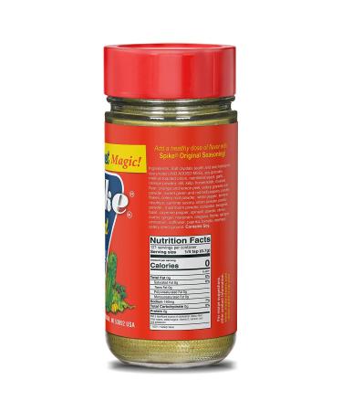 Spike Original All-Purpose Seasoning - 3 oz | All-Natural, Low Sodium, No Sugar, No MSG, Zero Calories, Vegan - Buy Online on GoSupps.com