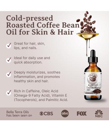 Bella Terra Roasted Coffee Bean Oil - 4oz | Flavorful Coffee Oils Rich in Chlorogenic Acid | Pure Coffee Experience - Buy Online on GoSupps.com