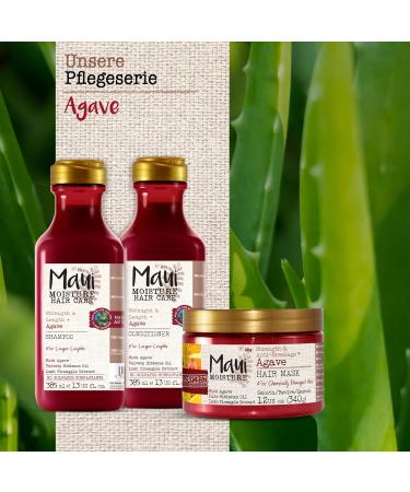 Maui Moisture Strength & Length Agave Conditioner 385ml | Nourishing Hair Care with Agave Hibiscus Oil & Pineapple Extract | Silicone-Free Moisturizing Formula - Buy Online on GoSupps.com