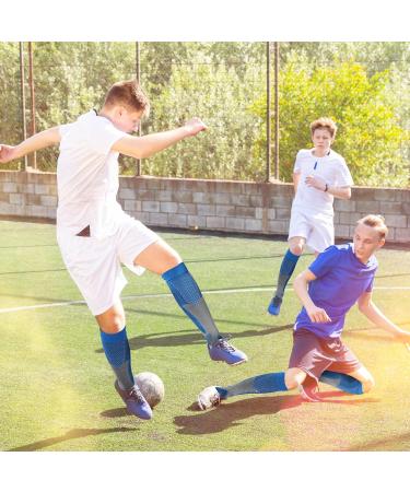 Compression Stockings for Men & Women - 20-30 mmHg for Varicose Veins - Support for Sports Travel & Pregnancy - 4 Pairs in Black/Blue (Size 40-46) - Buy Online on GoSupps.com