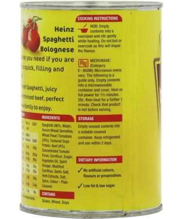 Heinz Spaghetti Bolognese 400g - Delicious and Convenient Pasta Meal - Buy Online on GoSupps.com