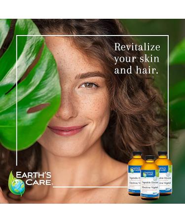 Earth's Care 100% Pure Vegetable Glycerin - 8 FL OZ for Hair Skin & DIY Projects - International Shipping Available - Buy Online on GoSupps.com