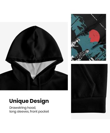 Kids Anime Tracksuit Set - Youth 2 Piece Hoodie Jacket & Jogging Outfit - Buy Online on GoSupps.com