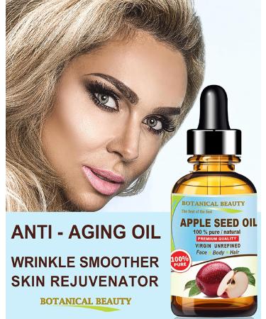 Botanical Beauty 100% Pure Apple Seed Oil - Virgin Unrefined Cold-Pressed Moisturizer for Face Body Hair and Nails | 0.5 Fl. oz - Buy Online on GoSupps.com