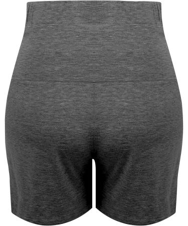 Amorbella Women's Maternity Yoga Shorts XXL Dark Gray - Pregnancy Lounge Wear Pants - Buy Online on GoSupps.com