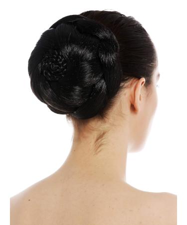 WIG ME UP TYP-1012-2 Large Braided Hairpiece Bun Chignon - Black Brown | International Shipping Available - Buy Online on GoSupps.com