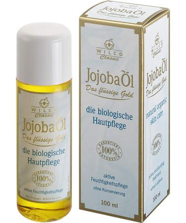 Jojoba oil |100% natural vegan and cruples free |Face body hair beard nails |Intensive moisturizer |99% skin tolerance |Cold pressed |Jojoba Oil (100ml)