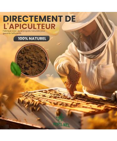 Propol-mel - Soluble Propolis Extract Powder | 100g | 100% Natural | Soluble in Water and Liquids | Natural Propolis | Ideal for Drinks and Recipes - Buy Online on GoSupps.com