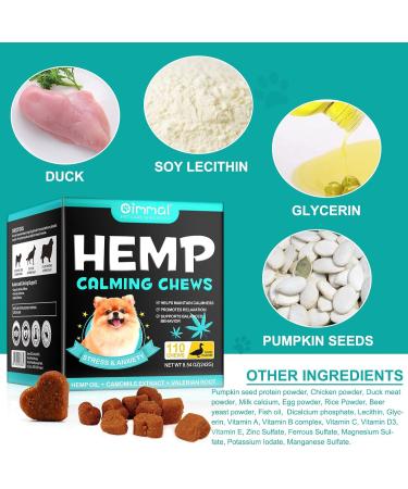 HRAMEX Calming - Food Supplement for Dogs Stress Relief No Dyes or Preservatives 110 Delicious Chicken Treats 242g (Inte) - Buy Online on GoSupps.com