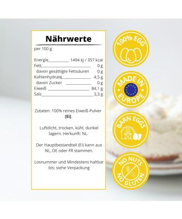 Easy Yummy Egg White Powder for Baking - 500g | 100% Pure Egg Powder for Perfect Bakes - Buy Online on GoSupps.com