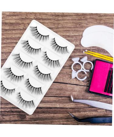 Beavorty 5 Pair 3d flexible false lashes luxury false eyelashes fakes eyelash magnetic false strip eyelashes magnetic eyelashes natural look extension false eyelashes Curly - Buy Online on GoSupps.com