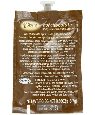 FLAVIA DOVE Hot Chocolate 18-Count Fresh Packs - Pack of 4 - Buy Online on GoSupps.com