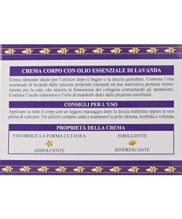 L'AMANDE - Creme Hydratante Corps avec Acide Hyaluronique et Vitamine E Antioxydante Douce molliente Cr me pour Peau S che - Soins pour le Corps Huile Essentielle Lavande Bio 200 ml - Made in Italy - Buy Online on GoSupps.com