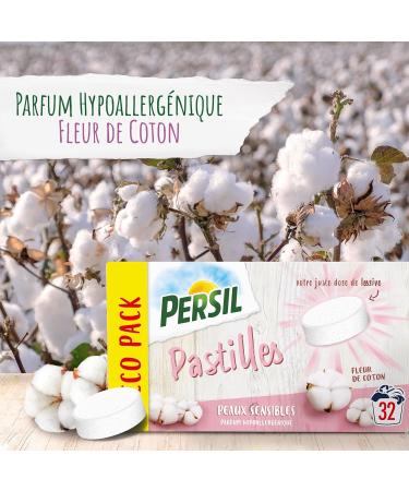 Persil Detergent Tablets Sensitive Skin 96 Washes Hypoallergenic Cotton Flower Scent Dermatologically Tested (3x32 Promo P - Buy Online on GoSupps.com