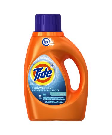 Tide Coldwater Clean Fresh Scent High Efficiency Turbo Clean Liquid Laundry Detergent 1.36 L (29 loads) - Packaging May Vary 1.36 l (Pack of 1)