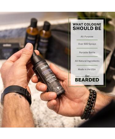 Live Bearded Utility Spray - All Purpose Cologne with Natural Fragrance - Made in the USA - 3.4 fl oz Bottle | Tombstone Scent - Sweet Tobacco Cedar Tombstone - Sweet Tobacco Cedar - Buy Online on GoSupps.com