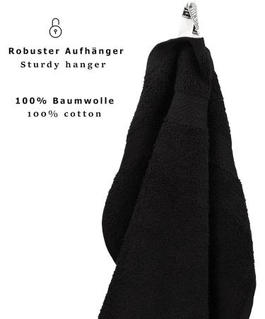 Betz Premium 100% Cotton Washcloth Set - 10 Pieces 30x30 cm Black - Soft & Durable for Everyday Use - Buy Online on GoSupps.com