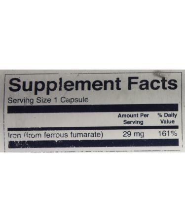 Swanson Blackstrap Molasses Elemental Iron 29mg Capsules - 120 Count - Buy Online on GoSupps.com