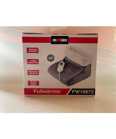 Grafner 100W Electric Foot Warmers - 3 Temperature Levels Washable Teddy Feet Automatic Switch-Off - Say Goodbye to Cold Feet! - Buy Online on GoSupps.com