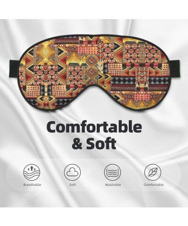 Buy African Textile Patchwork Soft Eye Mask | Sleep Mask for Men & Women | Travel Comfort - Buy Online on GoSupps.com