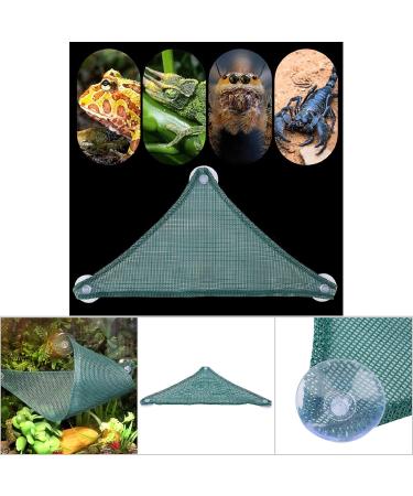 Mesh Reptile Hammocks Triangular Breathable Reptile Hammock Lounger Green Lizards Snakes Hammock Lounger Accessories Net Hanging Bed Toys for Bearded Dragons Reptile Snakes Lizards 38x18cm - Buy Online on GoSupps.com