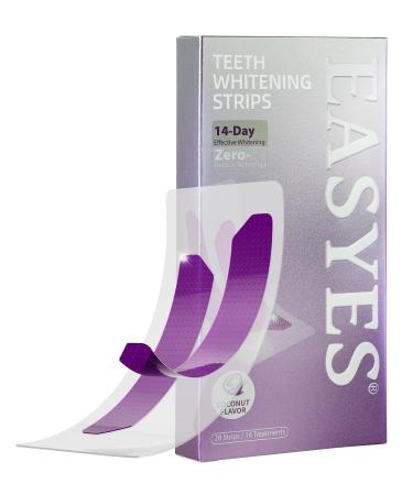 Purple Teeth Whitening Strips Hydroxyapatite-Infused White Strips for Enamel Care No-Sensitivity Whitening Whitening & Color-Correcting Formula 28 Strips (14 Treatments) Coconut